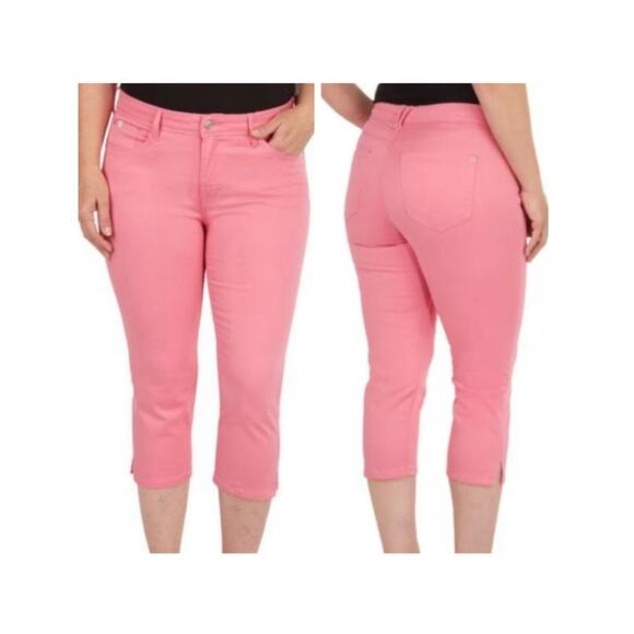 CURVE appeal Pink Women's Capris Size 8/29 Bermuda Pants - Picture 2 of 5